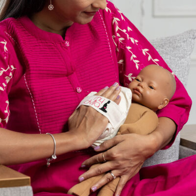 herbal ajwain potli used on child